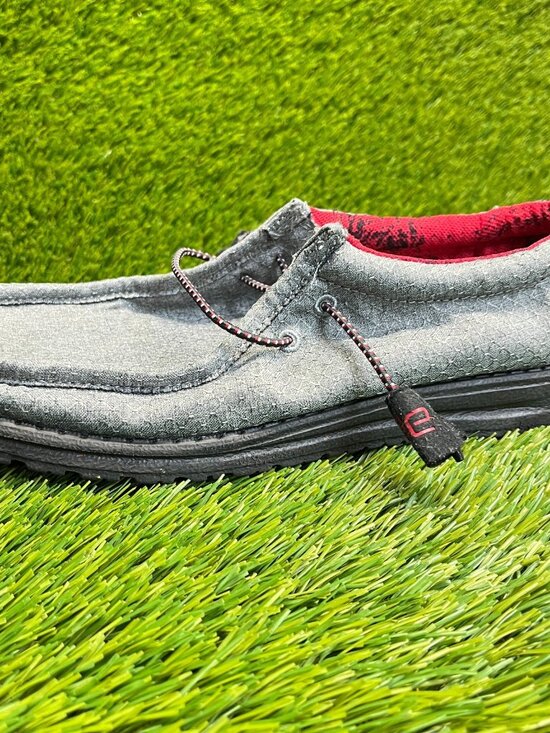 Hey Dude Wally Eco Ascend Ripstop Mens Size 10 Gray Black Casual Slip On Shoes main image 4